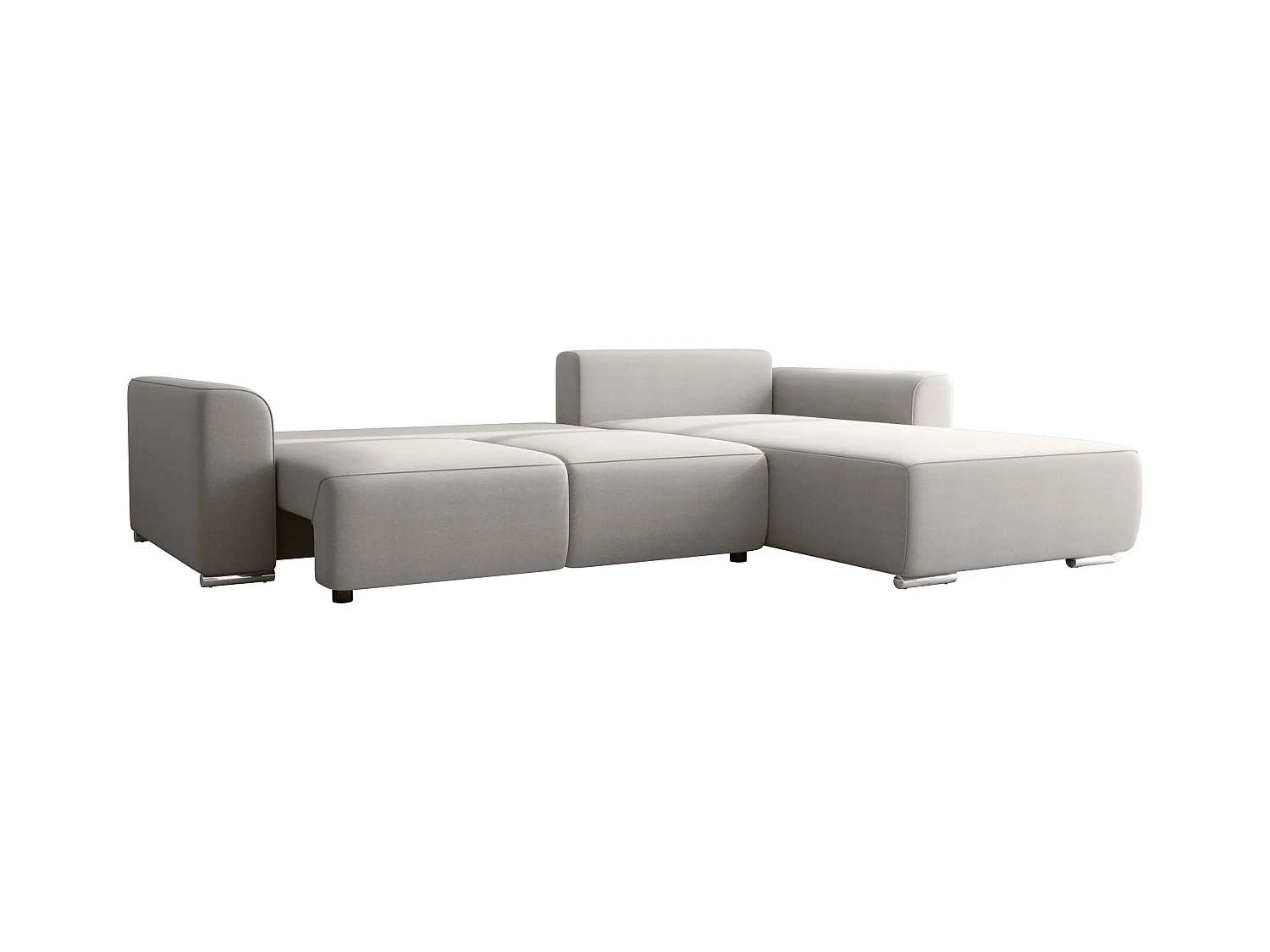 BEDANTE Ecksofa mit Schlaffunktion GUSTO L Monolith 85 Rechts