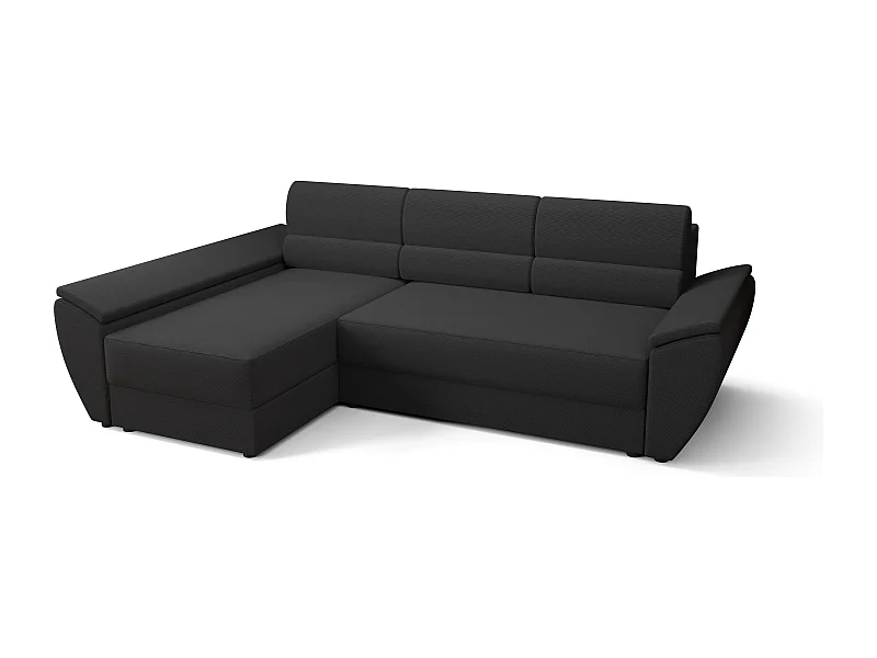 BEDANTE Ecksofa L REBI L3 Rainbow 27 Links mit Schlaffunktion, Grau, L-Form, Sofa mit Stauraum, Bettkasten, Wohnzimmersofa, Couch, Sofa, Bettsofa