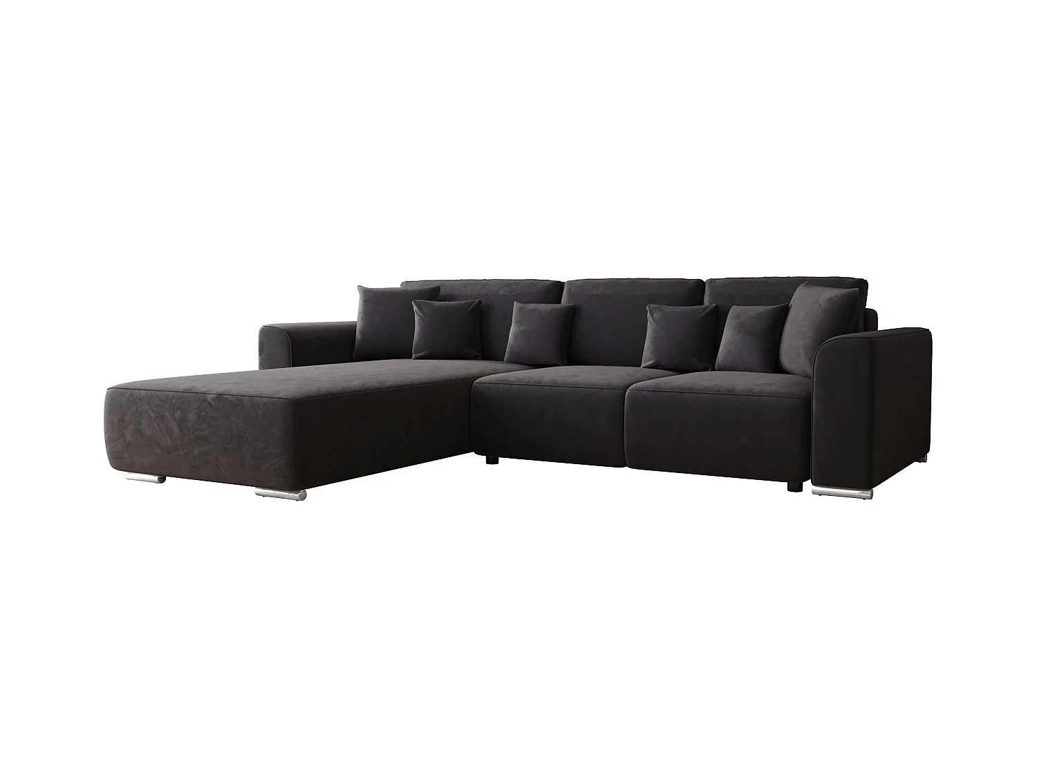 BEDANTE Ecksofa mit Schlaffunktion GUSTO L Monolith 97 Links