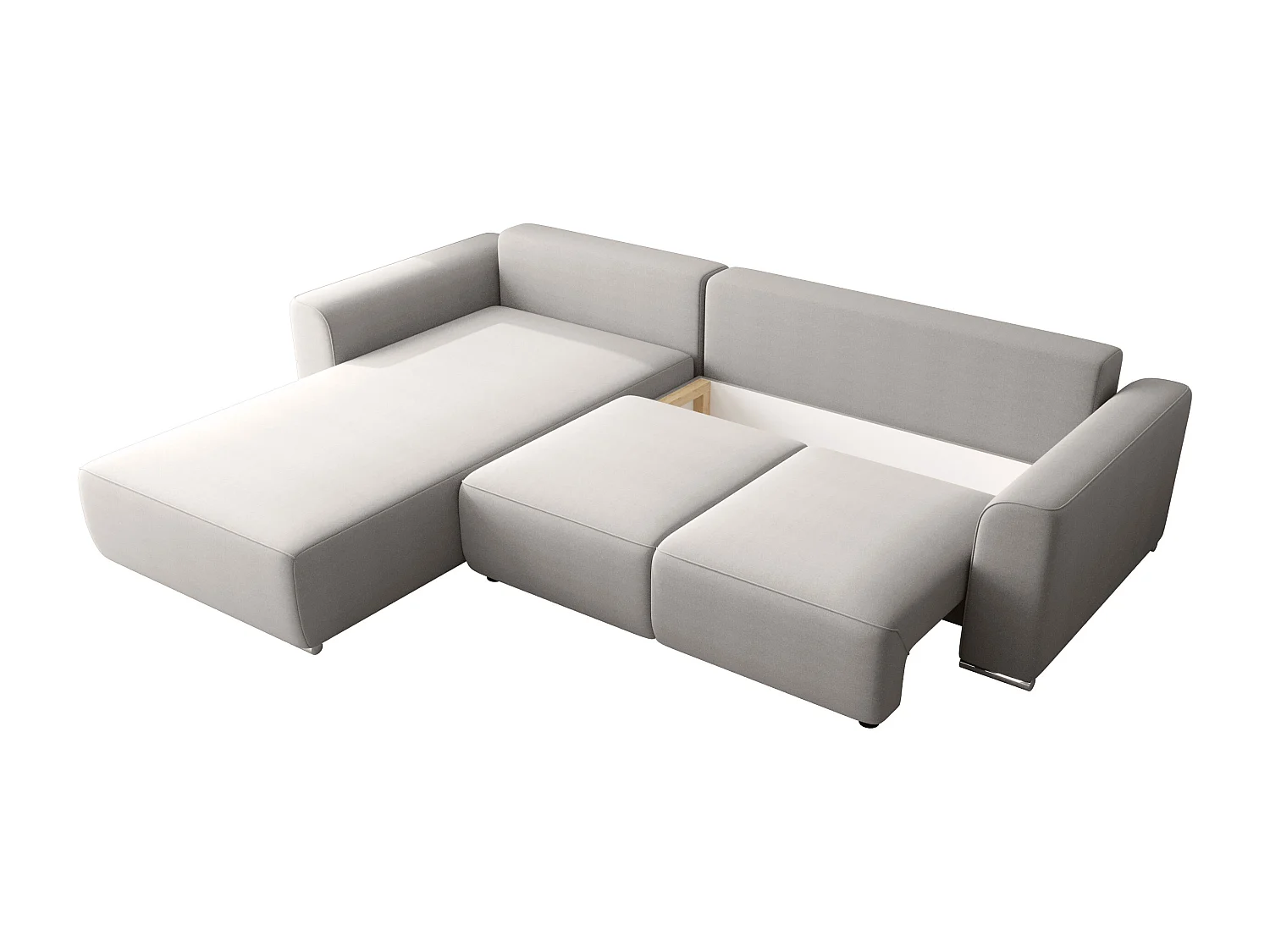 BEDANTE Canapé d'angle avec fonction de couchage GUSTO L Monolith 02 Gauche