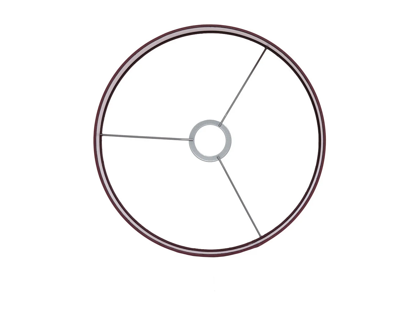 Abat-jour IMANI - Ø30x21cm - Rouge