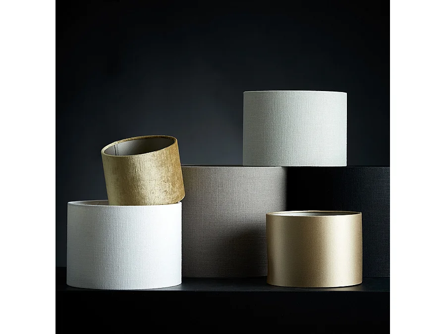 Abat-jour LIVIGNO - Ø30x21cm - Marron