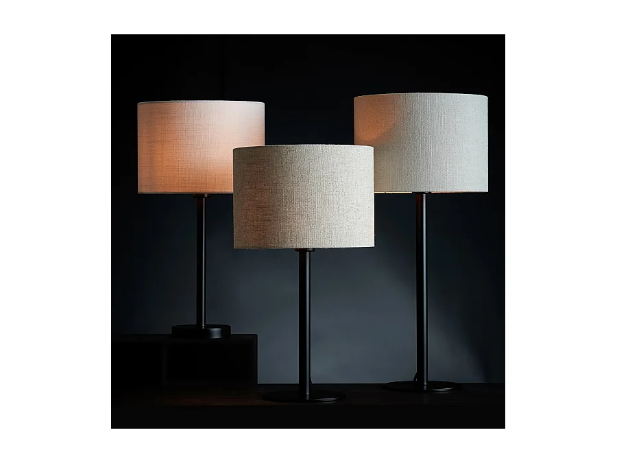 Lampenschirm LIVIGNO - Ø25x18cm - Grau