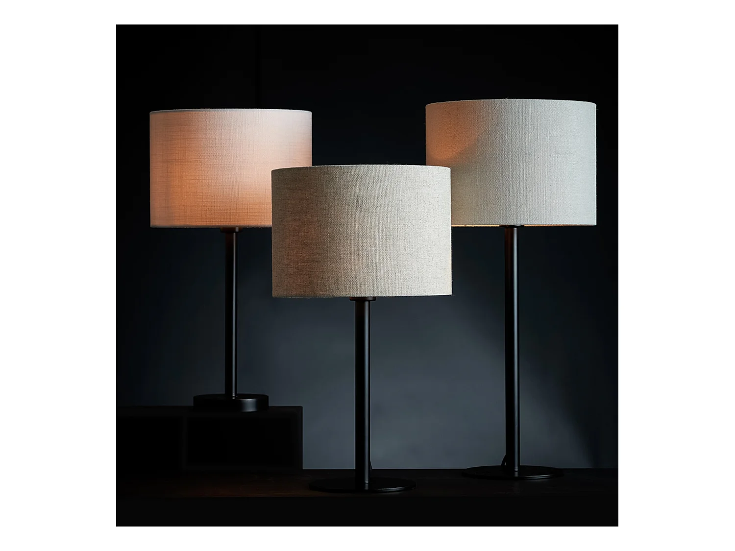 Lampenschirm LIVIGNO - Ø25x18cm - Grau