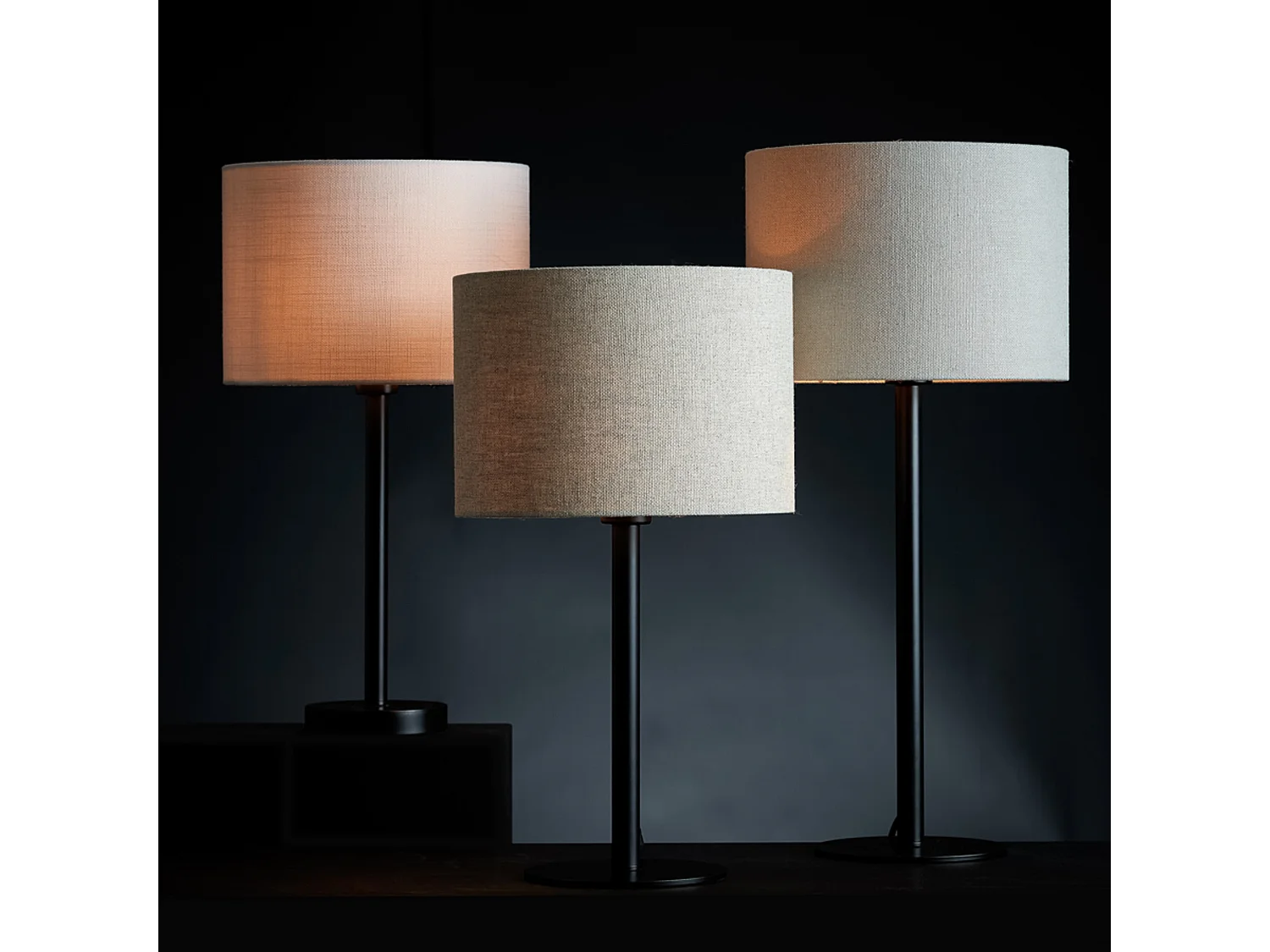 Abat-jour LIVIGNO - Ø25x18cm - Gris