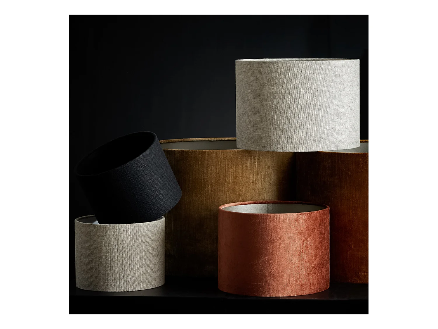 Lampenschirm LIVIGNO - Ø20x15cm - Braun