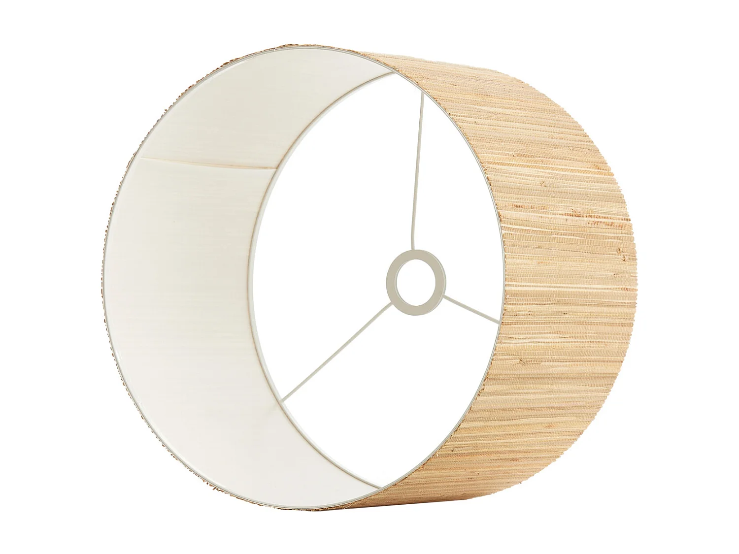 Abat-jour SIMONIS - Ø40x25cm - Blanc