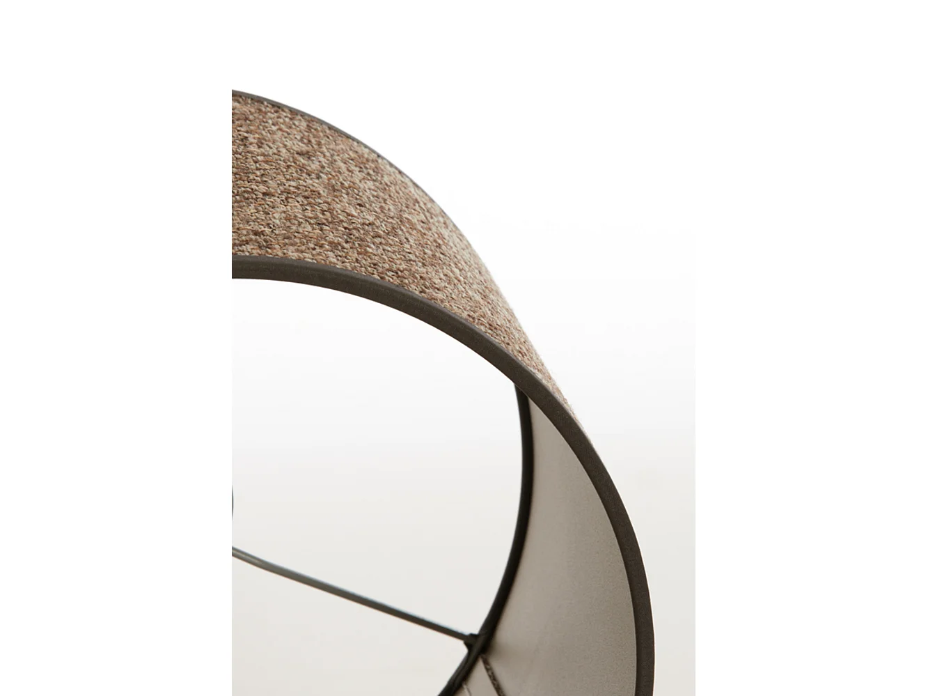 Abat-jour SAVERNA - Ø20x15cm - Marron