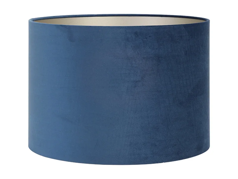 Lampenschirm VELOURS - Ø25x18cm - Blau