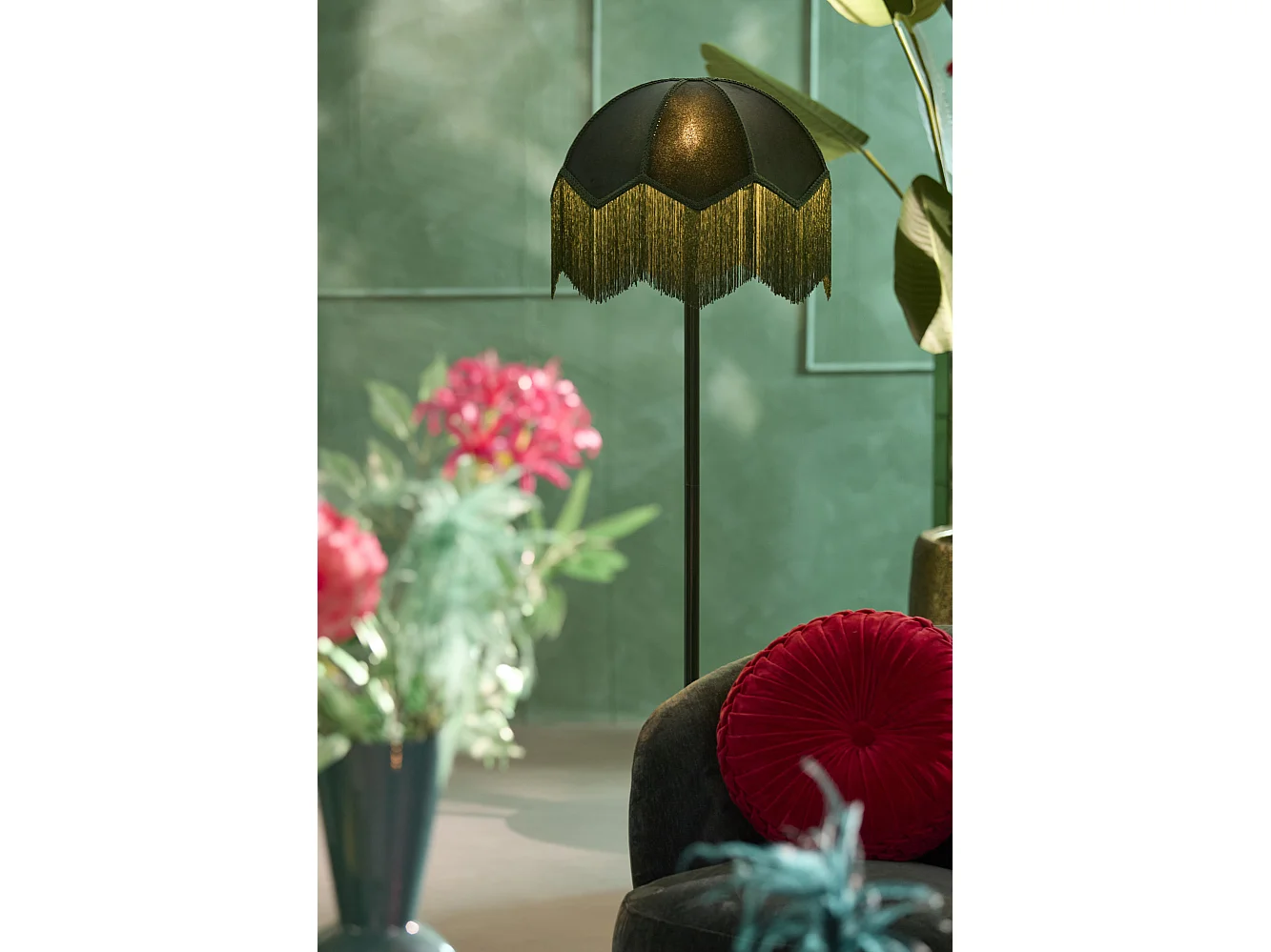 Abat-jour MALACIA - Ø45x35,5cm - Vert