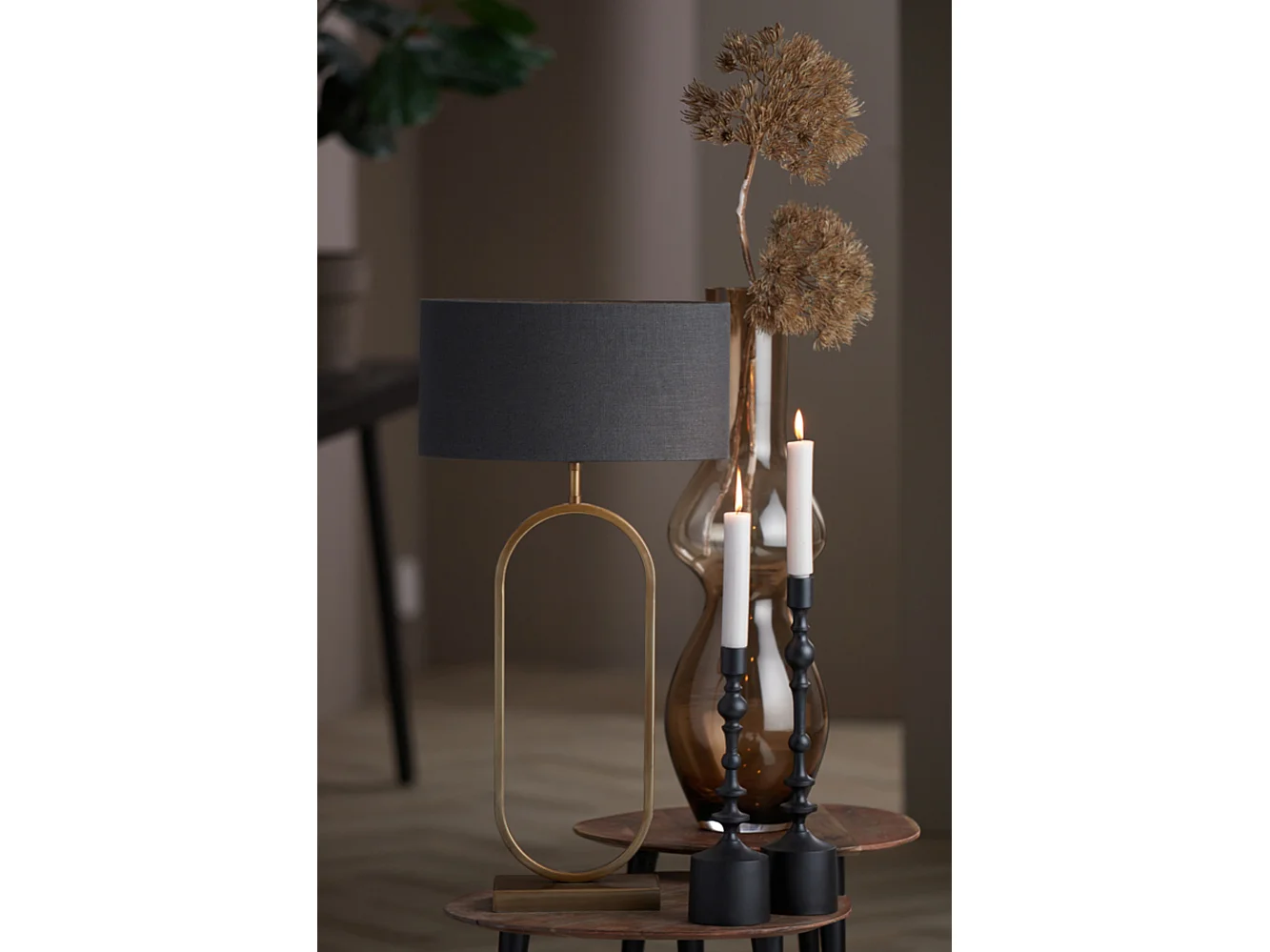 Abat-jour LIVIGNO - 38x17,5x19cm - Gris