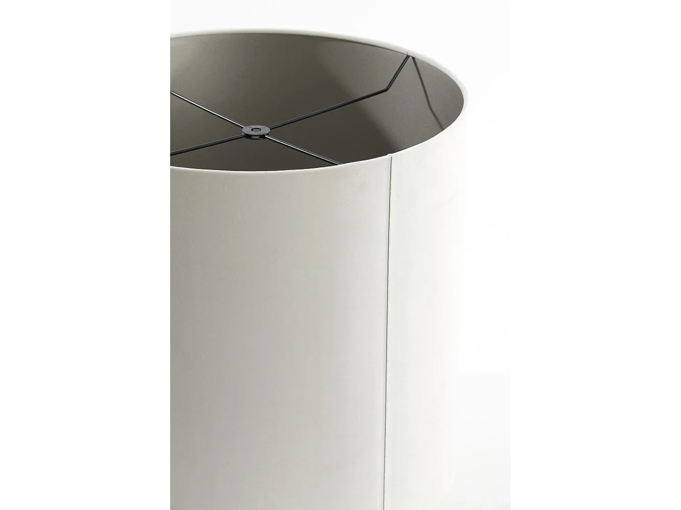 Lampenkap VELOURS - Ø45x45cm - Wit