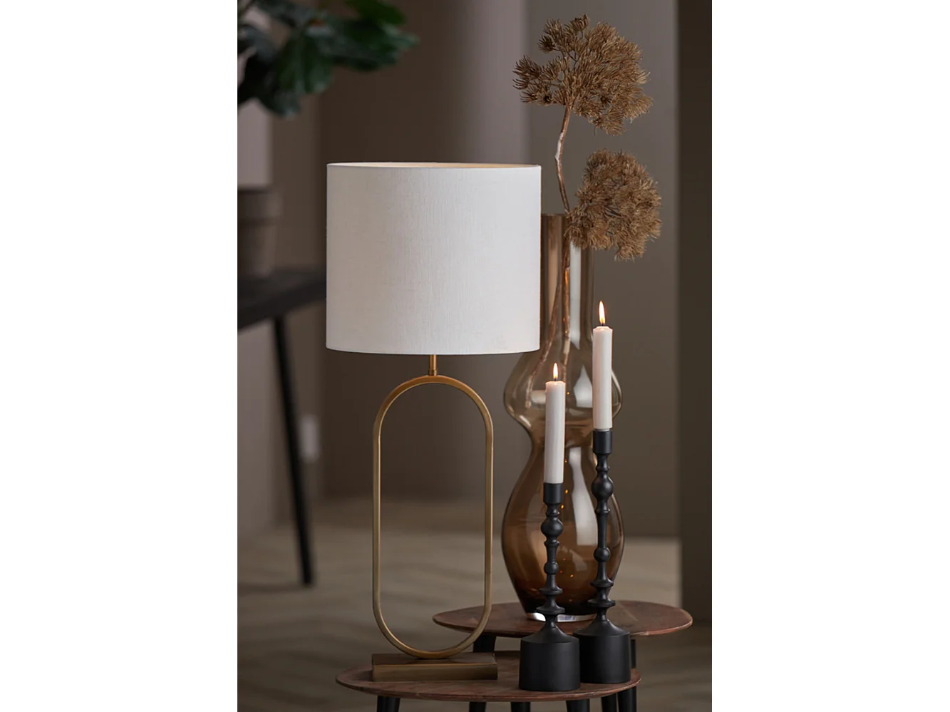 Abat-jour LIVIGNO - Ø35x30cm - Blanc