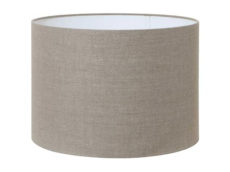 Pantalla LINO OSCURO - Ø50x38cm - Gris