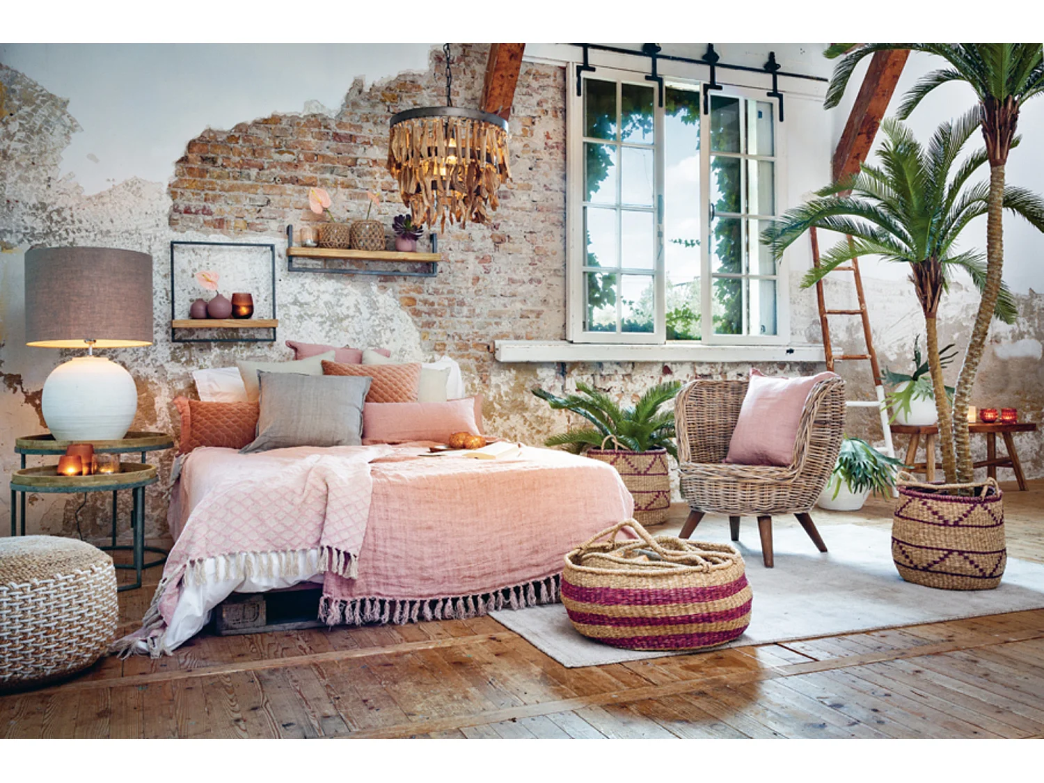 Lampenschirm DARK LINEN - Ø50x38cm - Grau