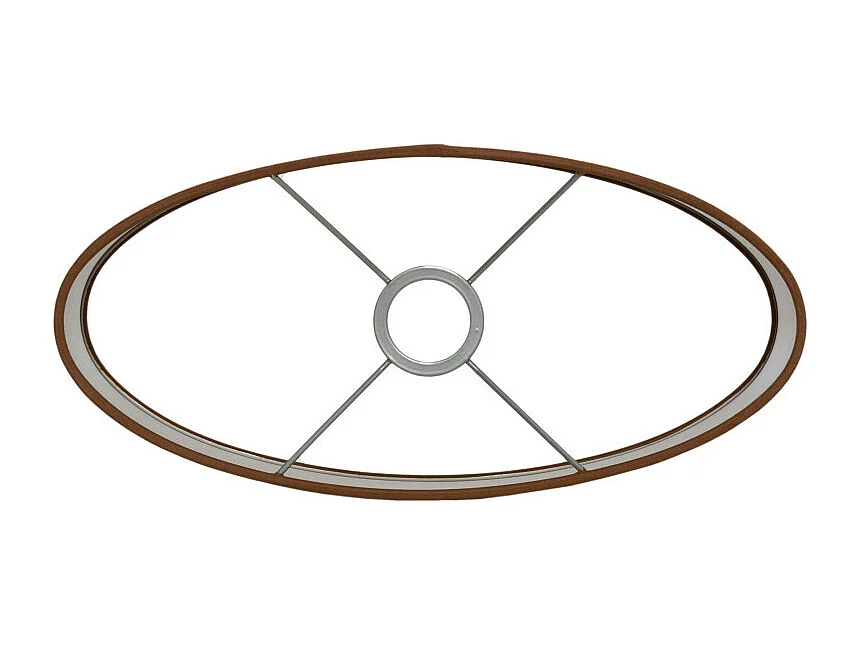 Abat-jour PENNY - 38x17,5x28cm - Marron