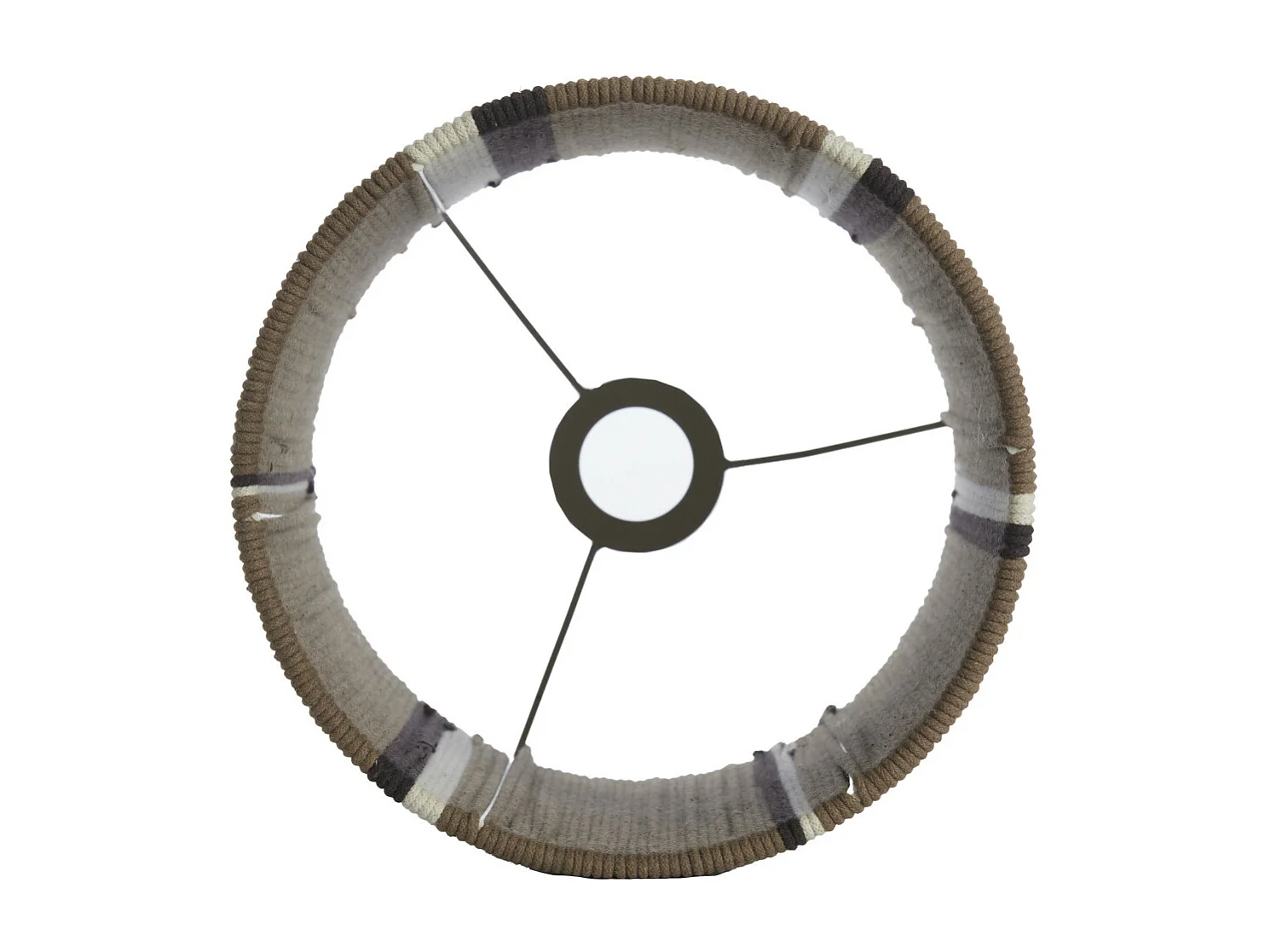 Pantalla MEDAN - Ø25x36cm - Marrón