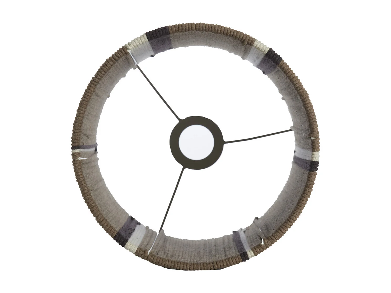 Pantalla MEDAN - Ø25x36cm - Marrón