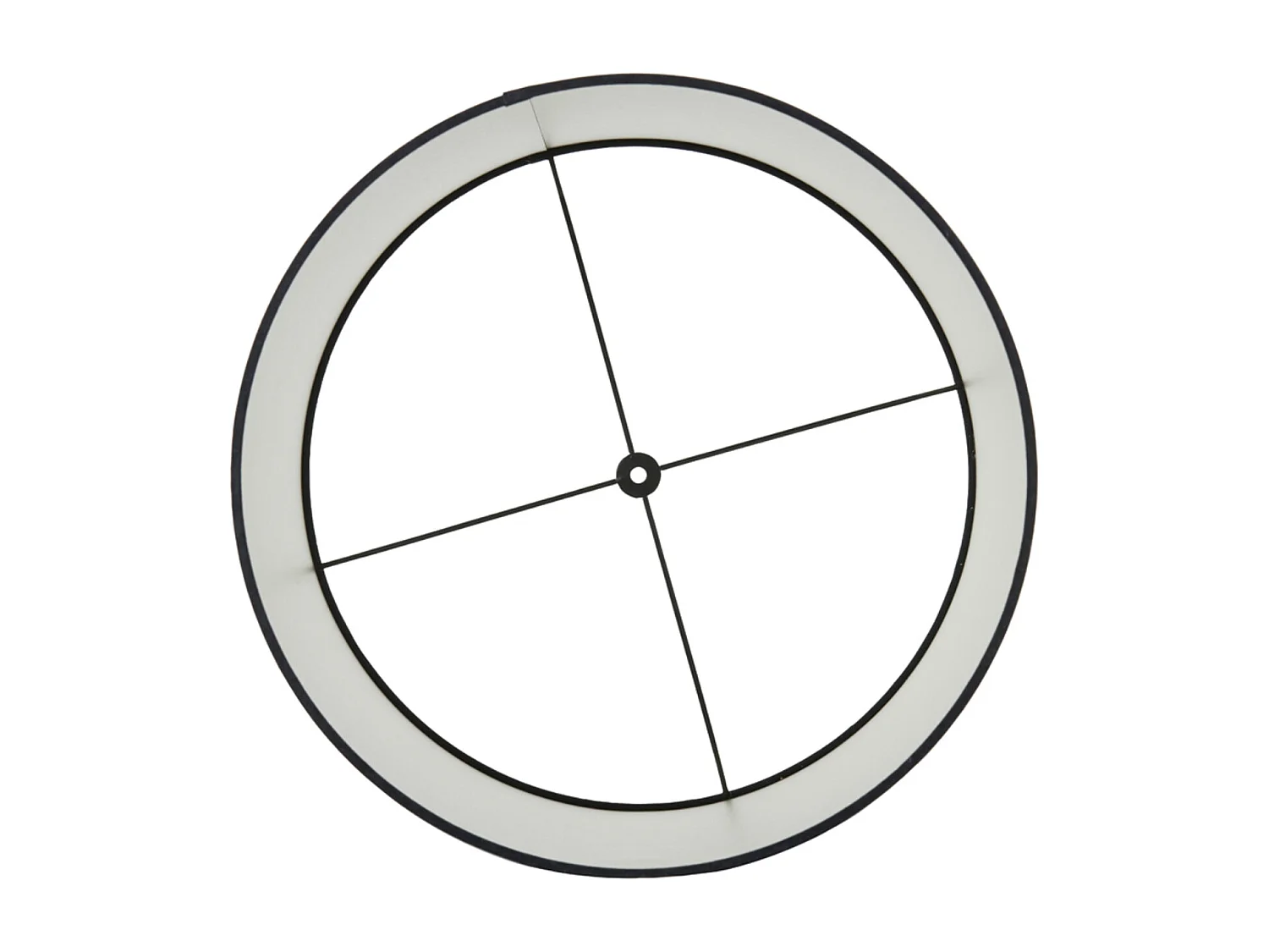 Lampenkap VELOURS - Ø45x45cm - Zwart