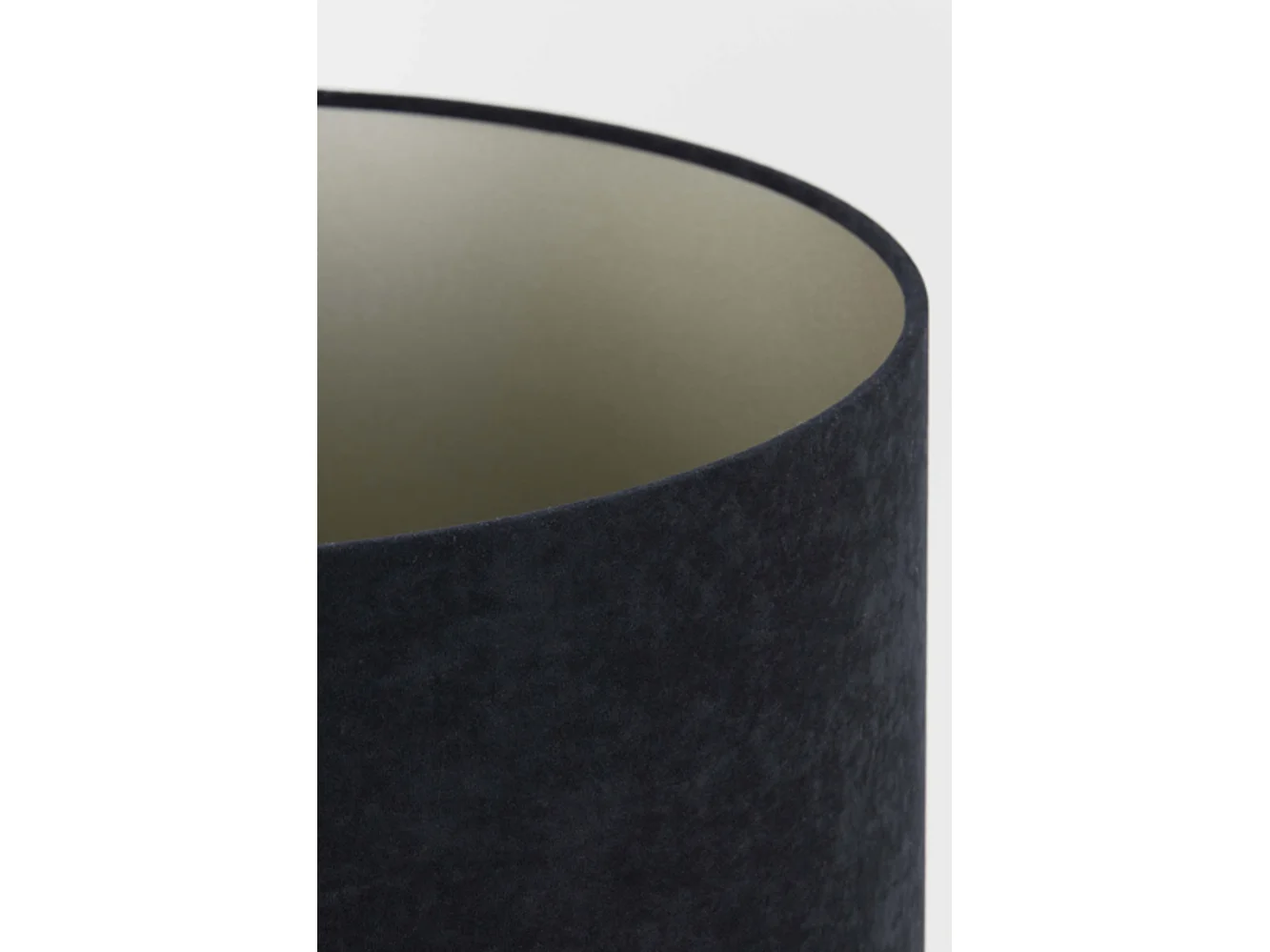 Lampenkap VELOURS - Ø45x45cm - Zwart