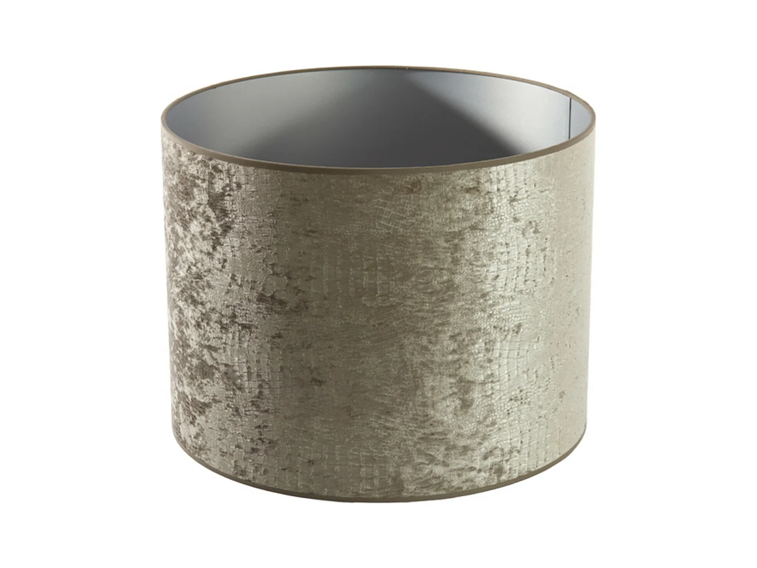 Lampenschirm CHELSEA - Ø50x38cm - Silber