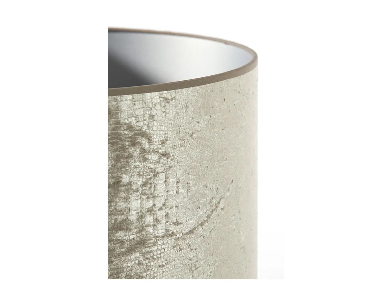 Lampenschirm CHELSEA - Ø50x38cm - Silber