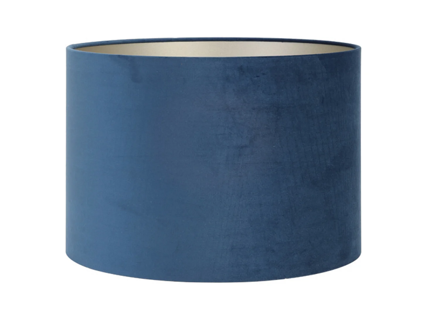Abat-jour VELOURS - Ø20x15cm - Bleu