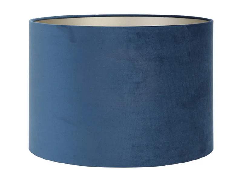 Lampenschirm VELOURS - Ø20x15cm - Blau