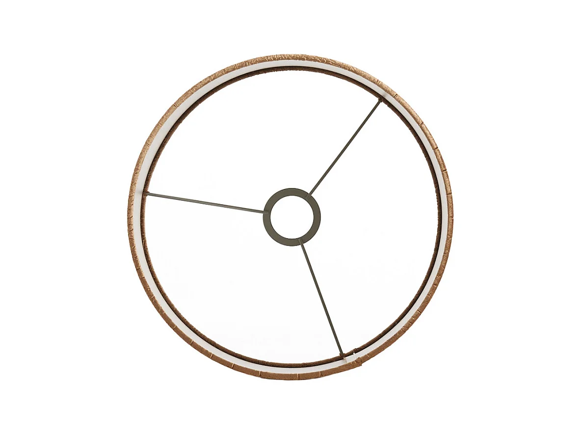 Abat-jour PRAYA - Ø30x42cm - Marron