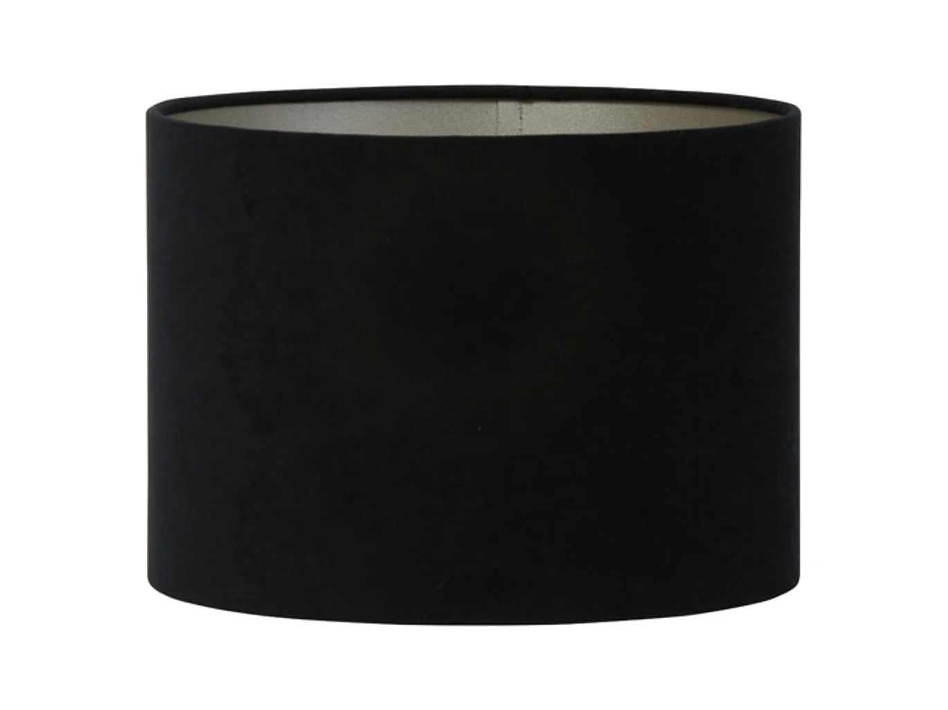 Lampenschirm VELOURS - Ø20x15cm - Schwarz