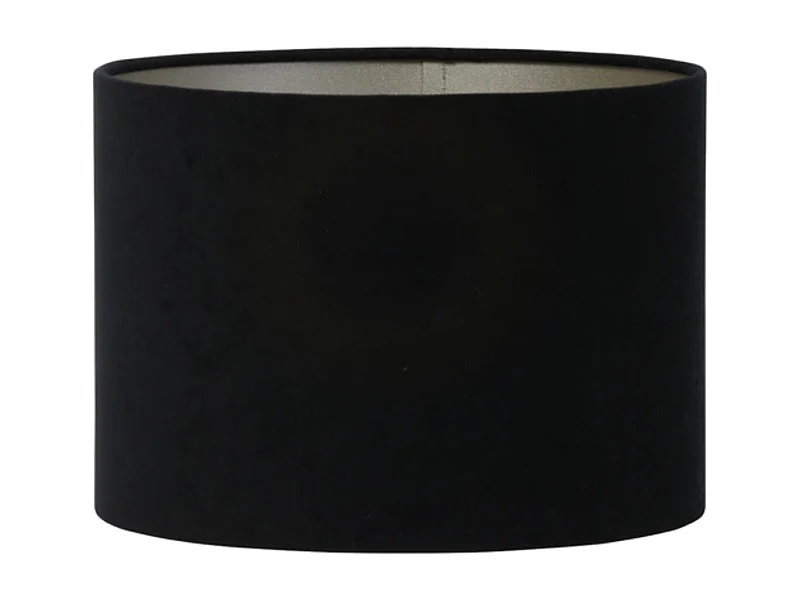 Abat-jour VELOURS - Ø20x15cm - Noir
