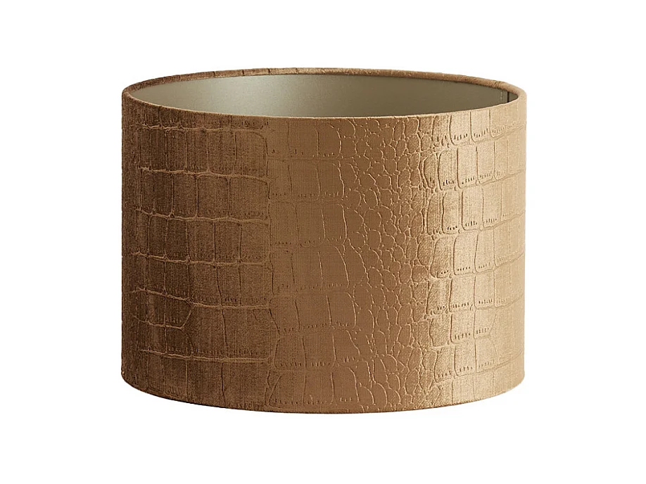 Abat-jour PRAYA - Ø30x21cm - Marron