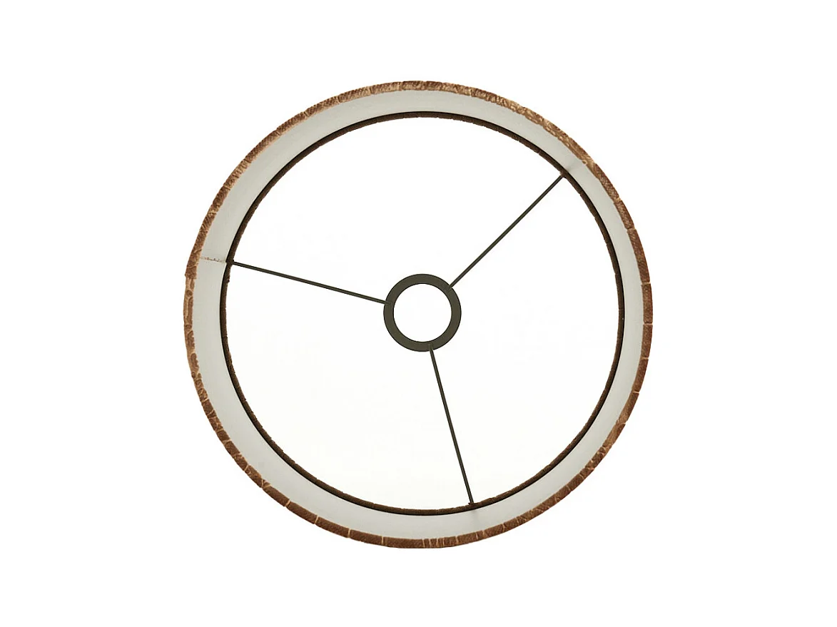 Pantalla PRAYA - Ø30x21cm - Marrón