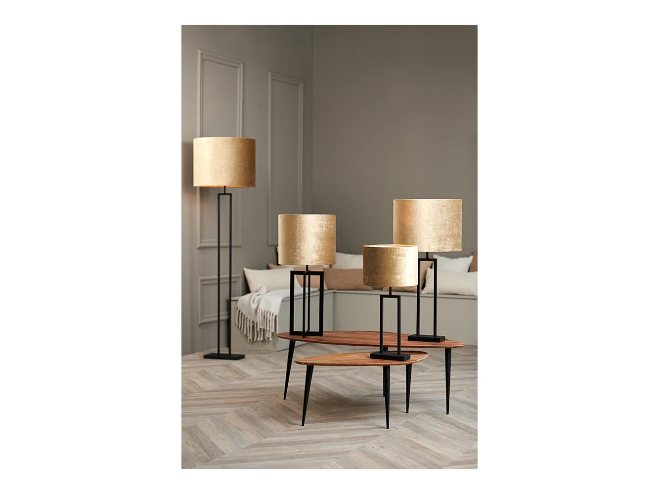 Abat-jour GEMSTONE - Ø40x30cm - Bronze