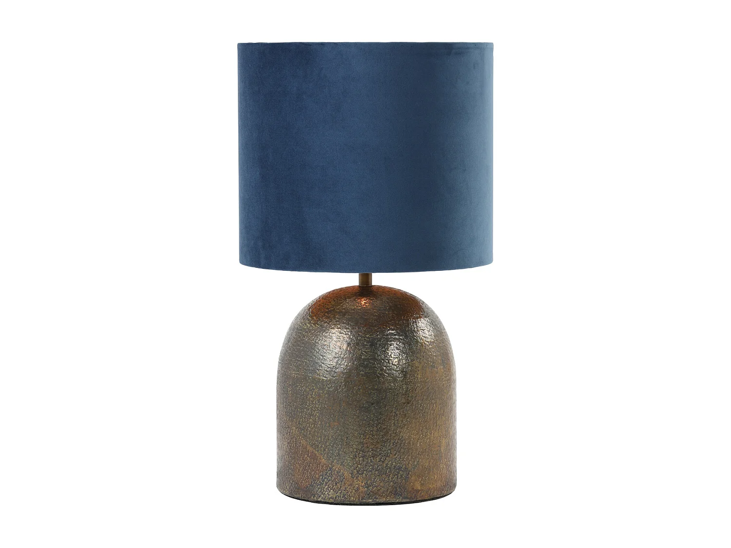 Abat-jour VELOURS - Ø35x30cm - Bleu