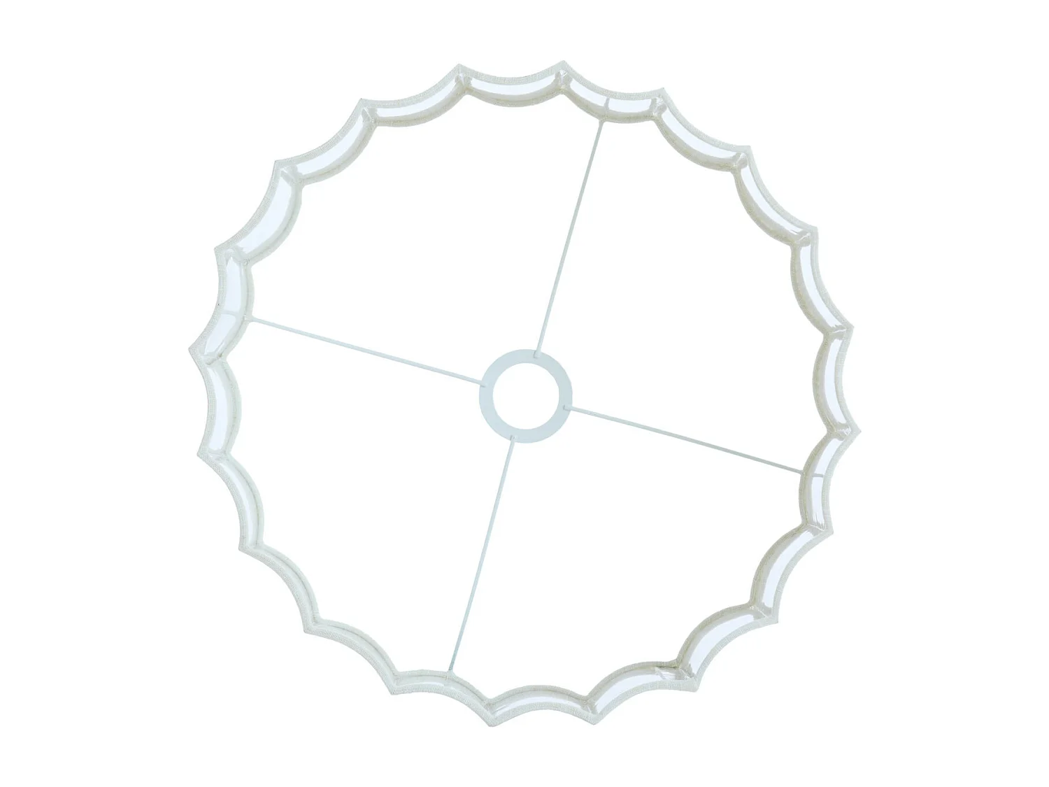 Abat-jour DISLI - Ø40x25cm - Blanc