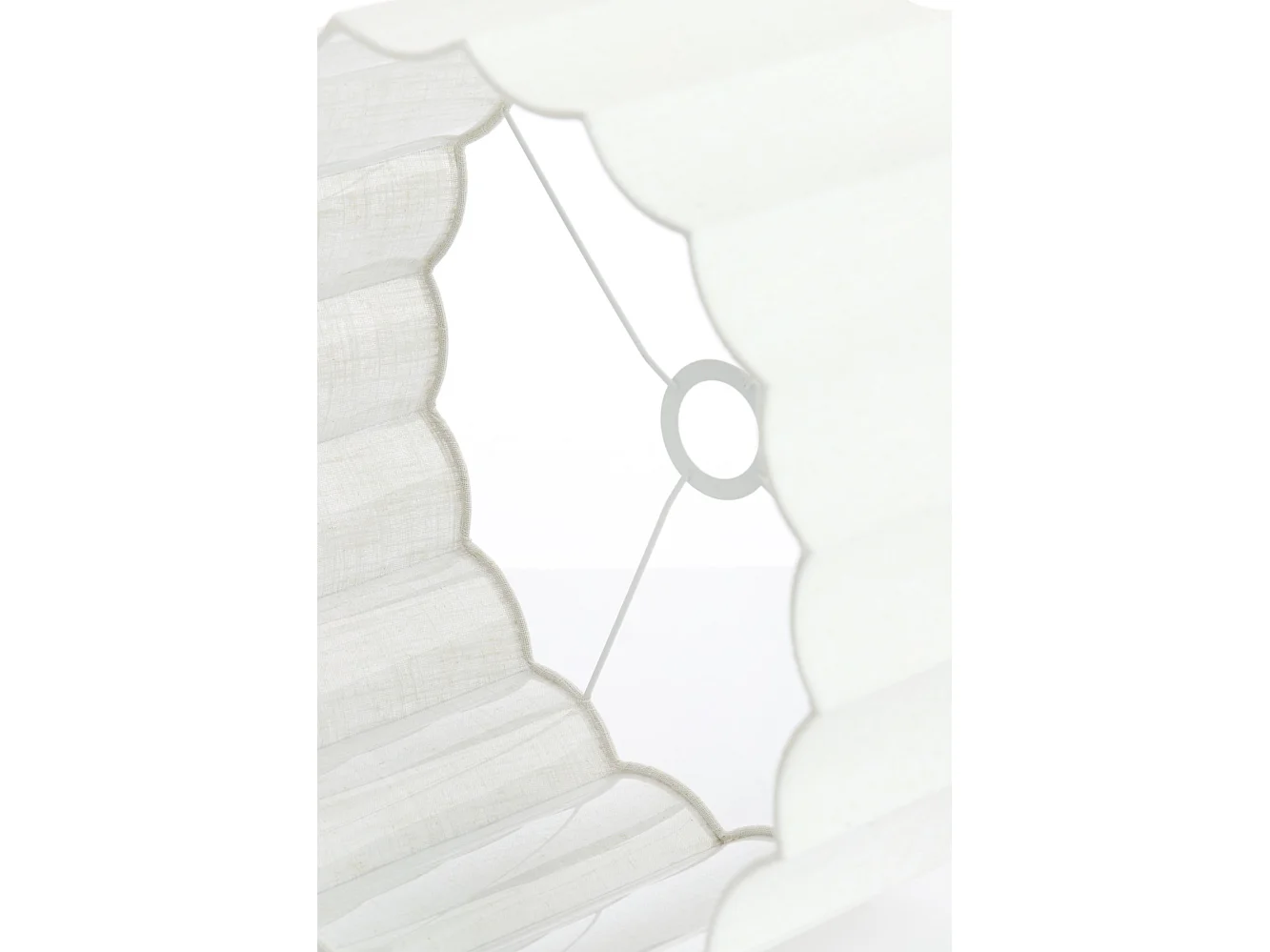 Abat-jour DISLI - Ø40x25cm - Blanc