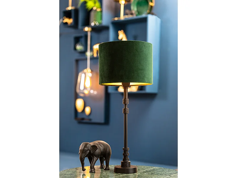 Abat-jour VELOURS - Ø30x21cm - Vert