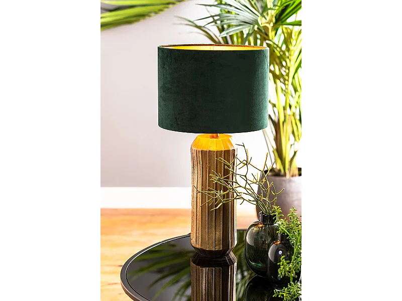 Abat-jour VELOURS - Ø30x21cm - Vert