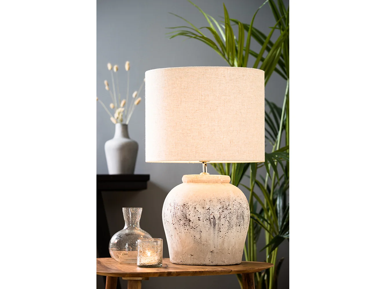 Abat-jour LIVIGNO - Ø40x30cm - Marron