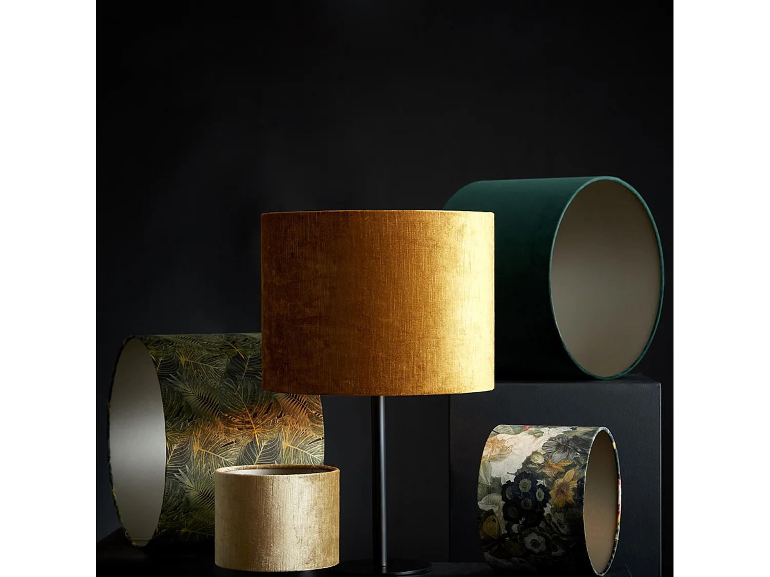 Abat-jour GEMSTONE - Ø30x21cm - Doré