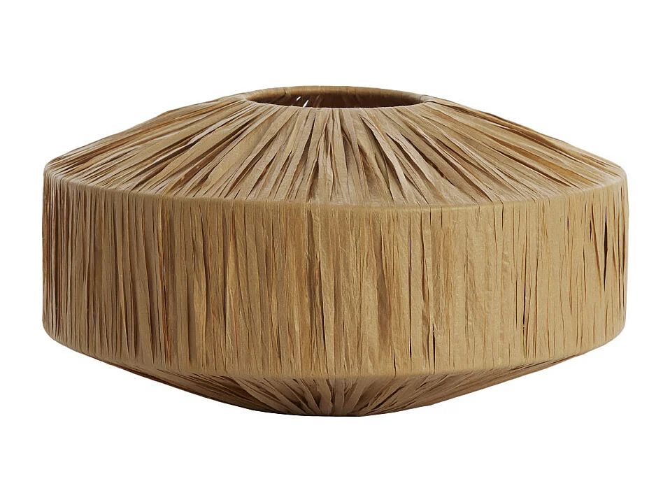 Lampenkap BILJANA - Ø31x16cm - Bruin