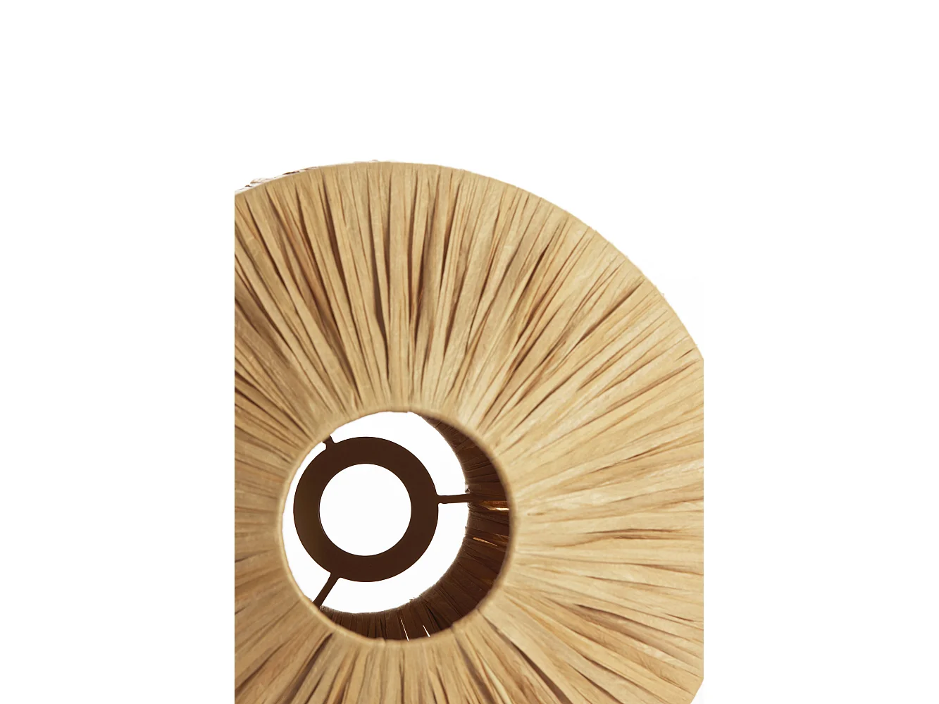 Lampenkap BILJANA - Ø31x16cm - Bruin