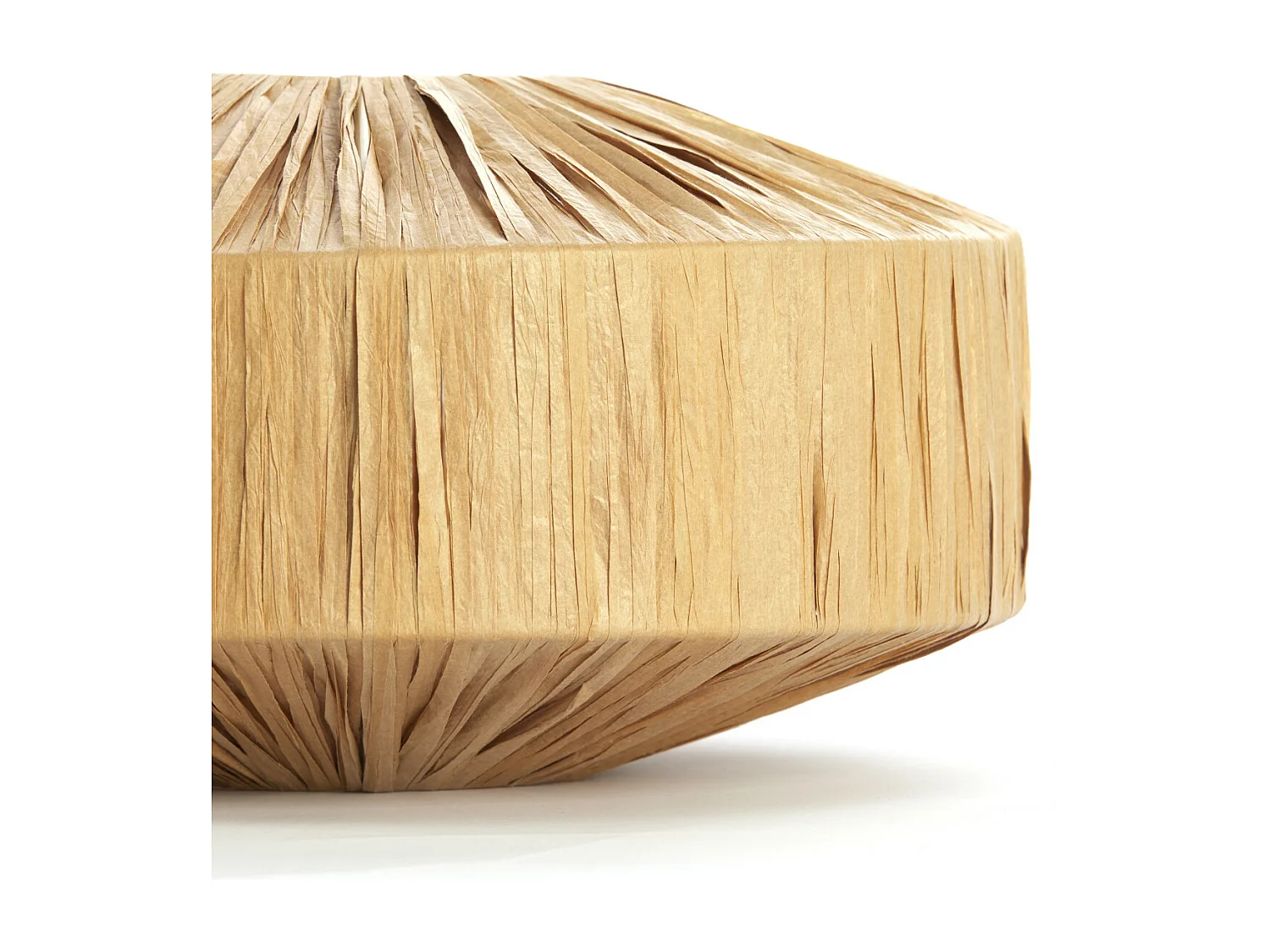 Lampenkap BILJANA - Ø31x16cm - Bruin