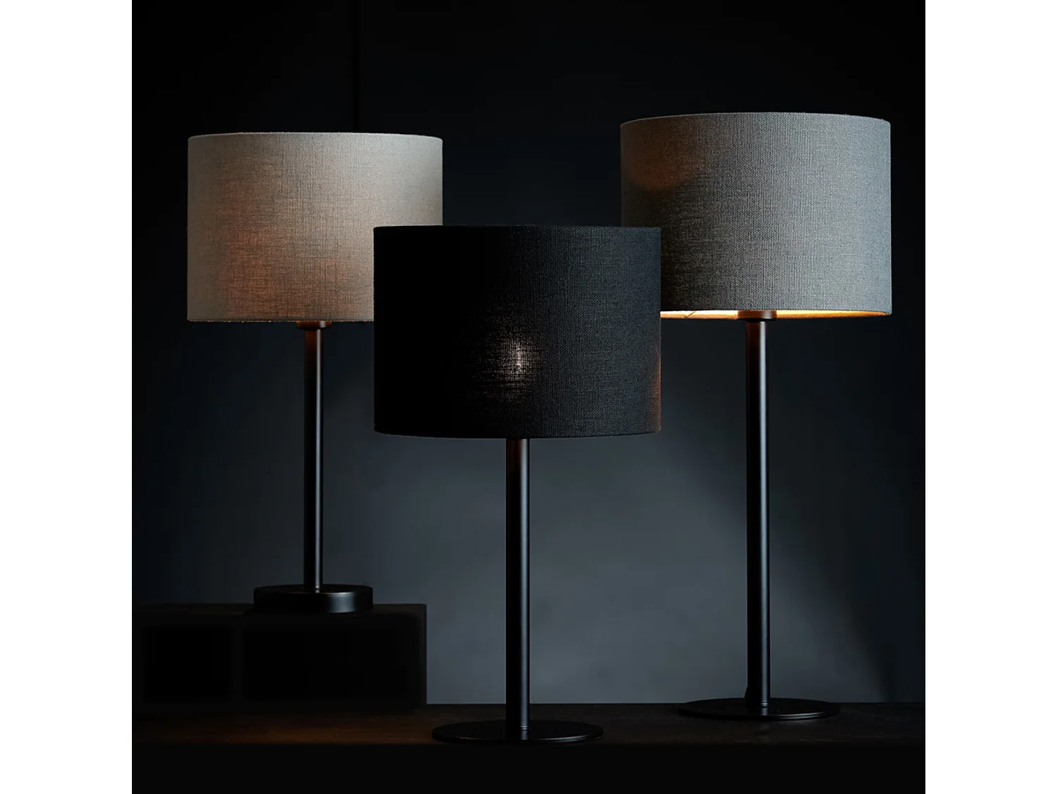 Abat-jour LIVIGNO - Ø25x18cm - Noir