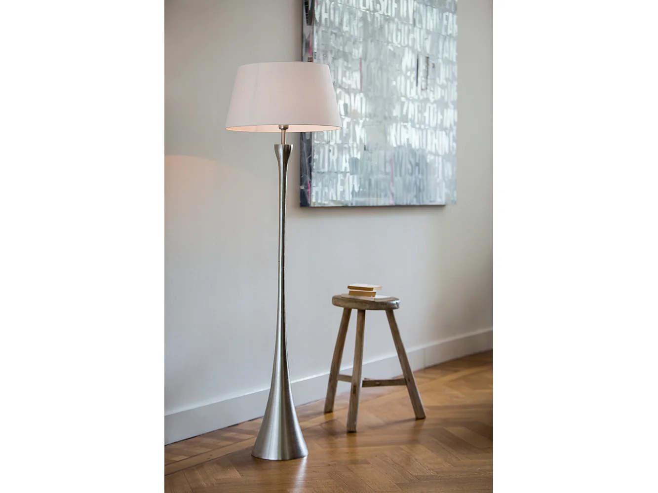 Abat-jour POLYCOTON - 45x35x25cm - Blanc