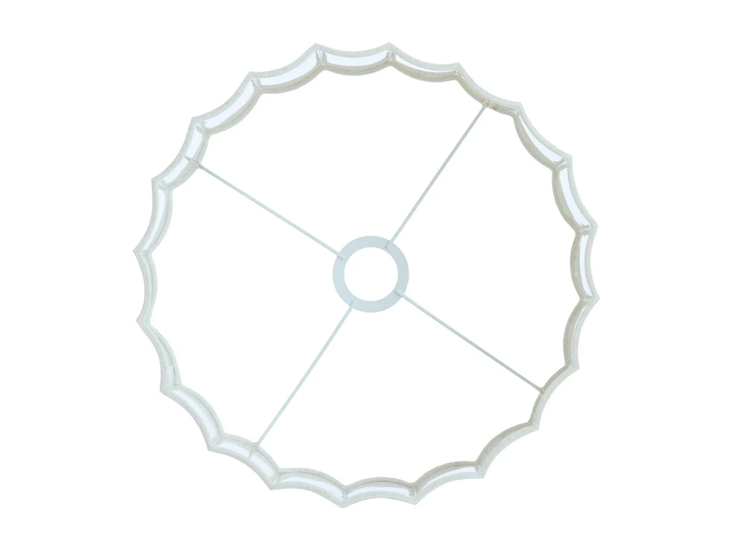 Abat-jour DISLI - Ø35x22cm - Blanc