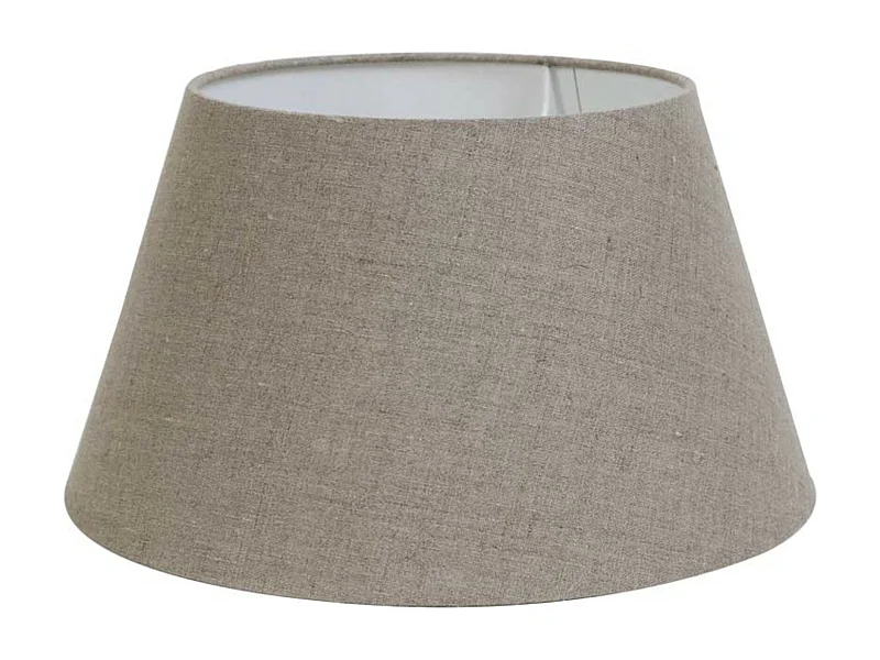 Abat-jour en lin foncé - 30 x 19 x 17 cm - Gris