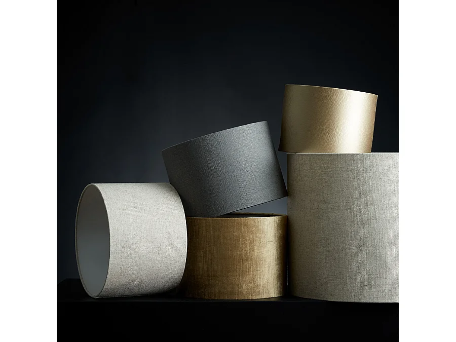 Abat-jour LIVIGNO - Ø50x38cm - Marron