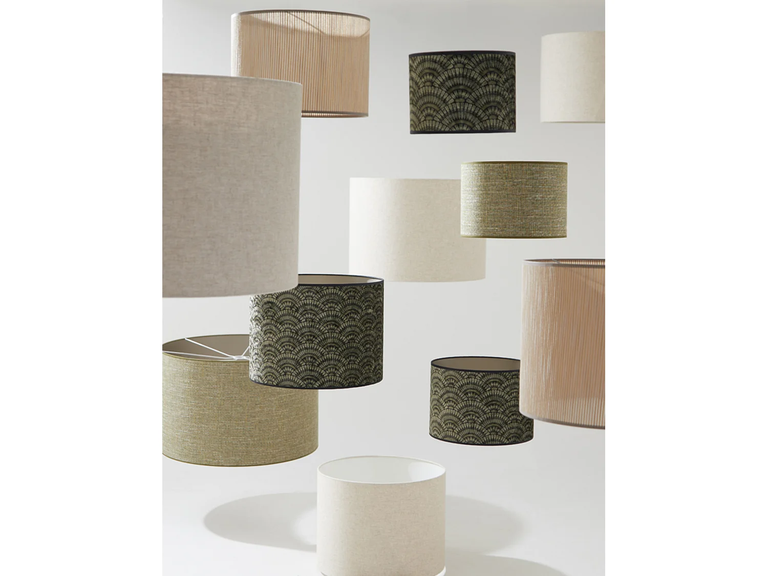 Lampenkap LIVIGNO - Ø50x38cm - Bruin